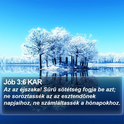 Jób 3:6 KAR Bible Verse Image