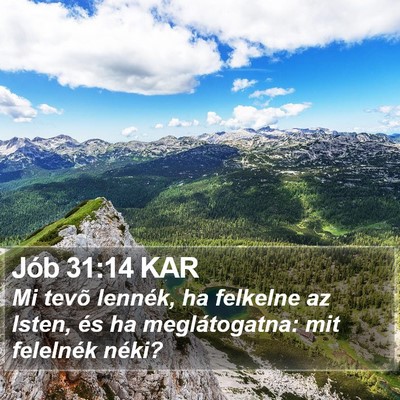 Jób 31:14 KAR Bible Verse Image