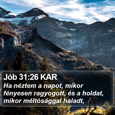 Jób 31:26 KAR Bible Verse Image