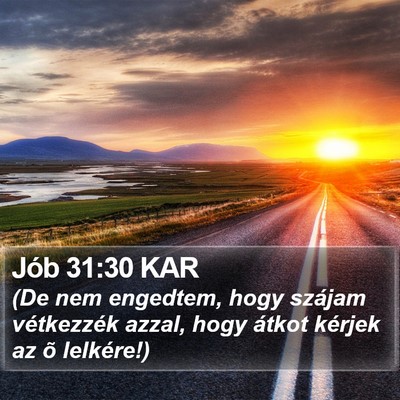 Jób 31:30 KAR Bible Verse Image