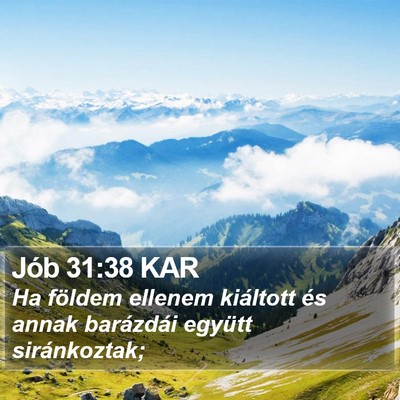 Jób 31:38 KAR Bible Verse Image