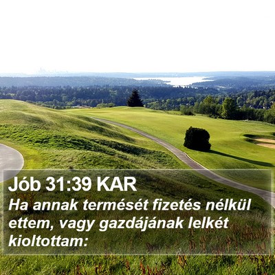 Jób 31:39 KAR Bible Verse Image