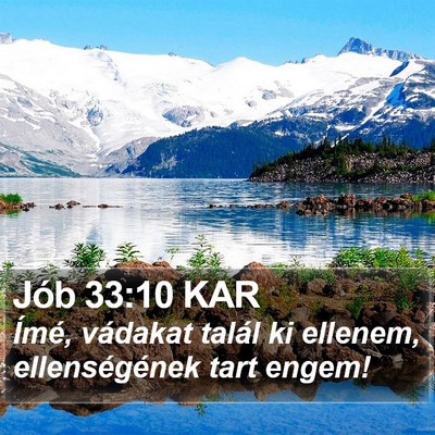 Jób 33:10 KAR Bible Verse Image