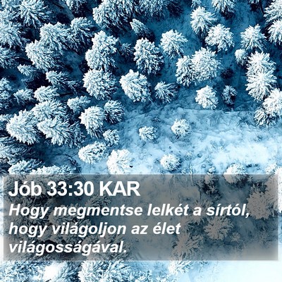 Jób 33:30 KAR Bible Verse Image