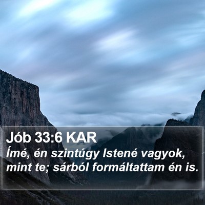 Jób 33:6 KAR Bible Verse Image