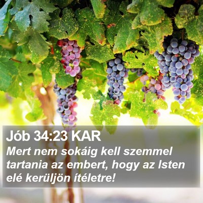 Jób 34:23 KAR Bible Verse Image