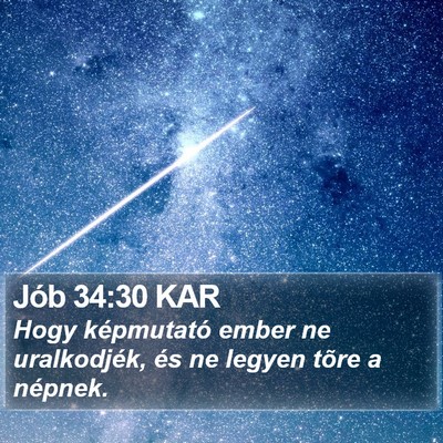 Jób 34:30 KAR Bible Verse Image