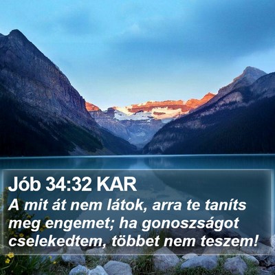 Jób 34:32 KAR Bible Verse Image