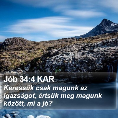 Jób 34:4 KAR Bible Verse Image