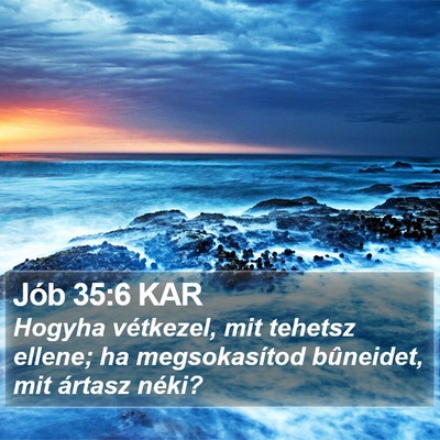 Jób 35:6 KAR Bible Verse Image
