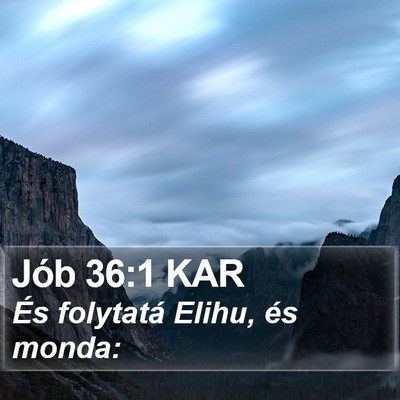 Jób 36:1 KAR Bible Verse Image