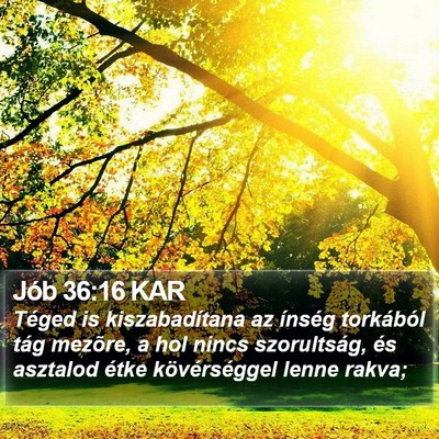 Jób 36:16 KAR Bible Verse Image