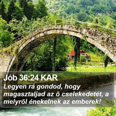 Jób 36:24 KAR Bible Verse Image