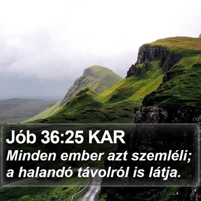 Jób 36:25 KAR Bible Verse Image