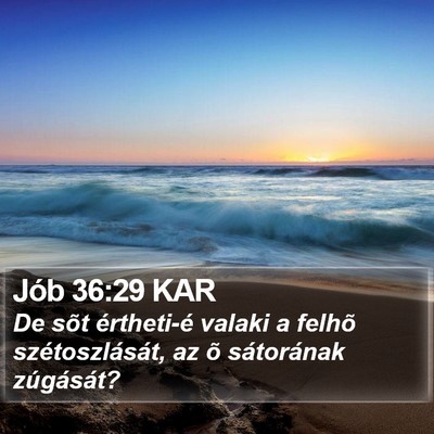 Jób 36:29 KAR Bible Verse Image
