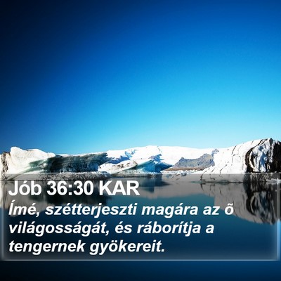 Jób 36:30 KAR Bible Verse Image