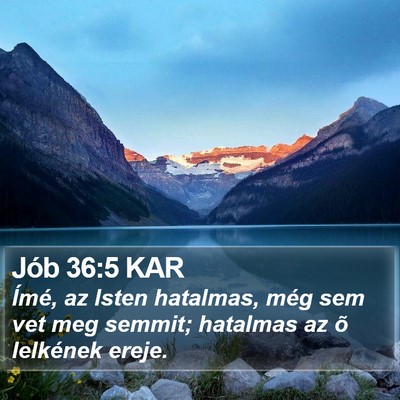 Jób 36:5 KAR Bible Verse Image