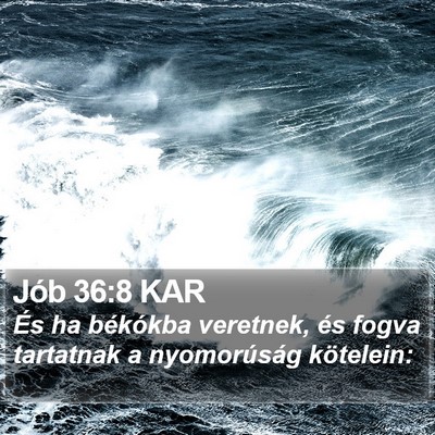 Jób 36:8 KAR Bible Verse Image