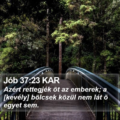 Jób 37:23 KAR Bible Verse Image