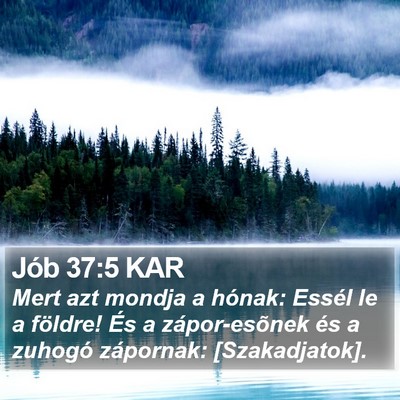 Jób 37:5 KAR Bible Verse Image