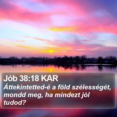 Jób 38:18 KAR Bible Verse Image