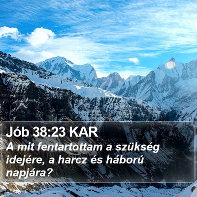 Jób 38:23 KAR Bible Verse Image