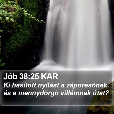Jób 38:25 KAR Bible Verse Image