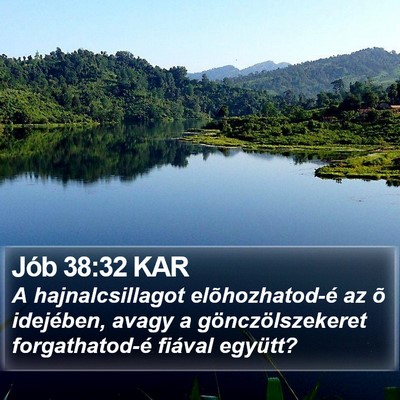Jób 38:32 KAR Bible Verse Image