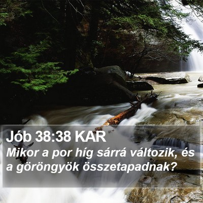 Jób 38:38 KAR Bible Verse Image