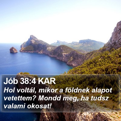 Jób 38:4 KAR Bible Verse Image