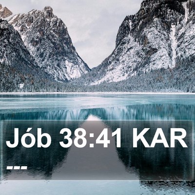 Jób 38:41 KAR Bible Verse Image