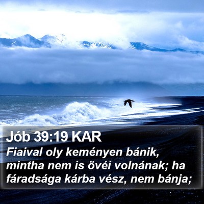 Jób 39:19 KAR Bible Verse Image