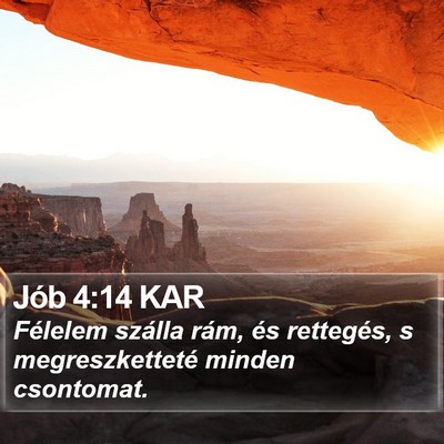Jób 4:14 KAR Bible Verse Image