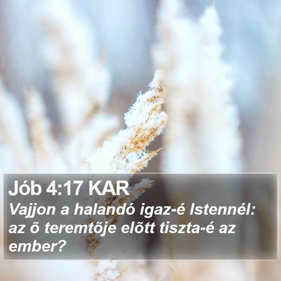 Jób 4:17 KAR Bible Verse Image