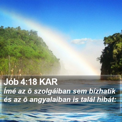 Jób 4:18 KAR Bible Verse Image