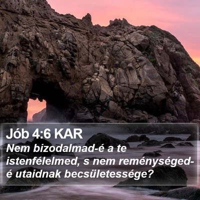 Jób 4:6 KAR Bible Verse Image