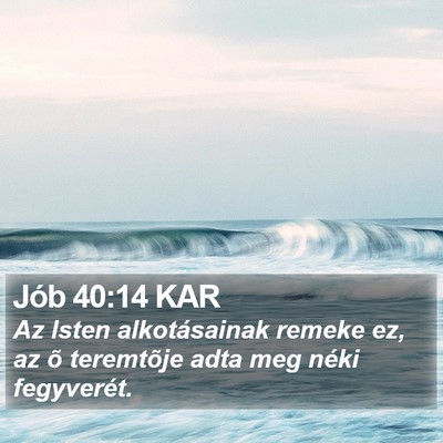 Jób 40:14 KAR Bible Verse Image