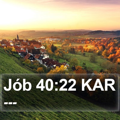 Jób 40:22 KAR Bible Verse Image