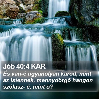 Jób 40:4 KAR Bible Verse Image