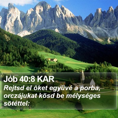 Jób 40:8 KAR Bible Verse Image