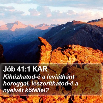 Jób 41:1 KAR Bible Verse Image