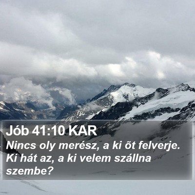 Jób 41:10 KAR Bible Verse Image