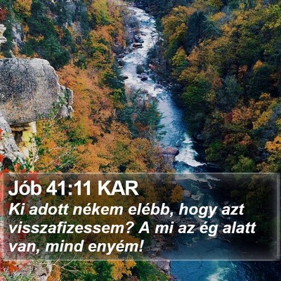 Jób 41:11 KAR Bible Verse Image