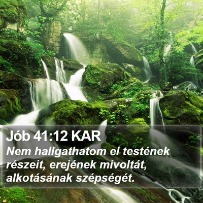 Jób 41:12 KAR Bible Verse Image