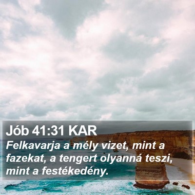 Jób 41:31 KAR Bible Verse Image
