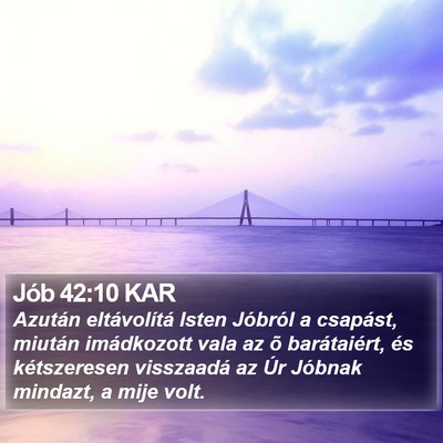 Jób 42:10 KAR Bible Verse Image