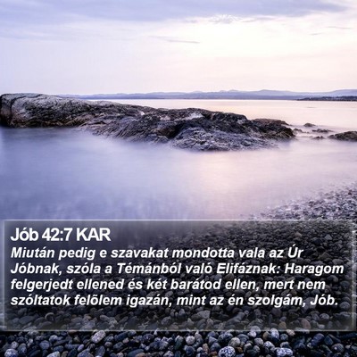 Jób 42:7 KAR Bible Verse Image