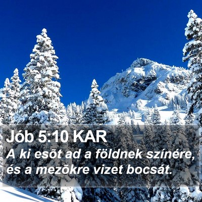 Jób 5:10 KAR Bible Verse Image