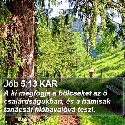 Jób 5:13 KAR Bible Verse Image