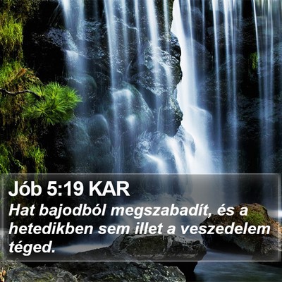 Jób 5:19 KAR Bible Verse Image